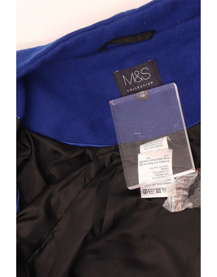 Palton pentru femei Marks & Spencer UK 18 XL poliester albastru