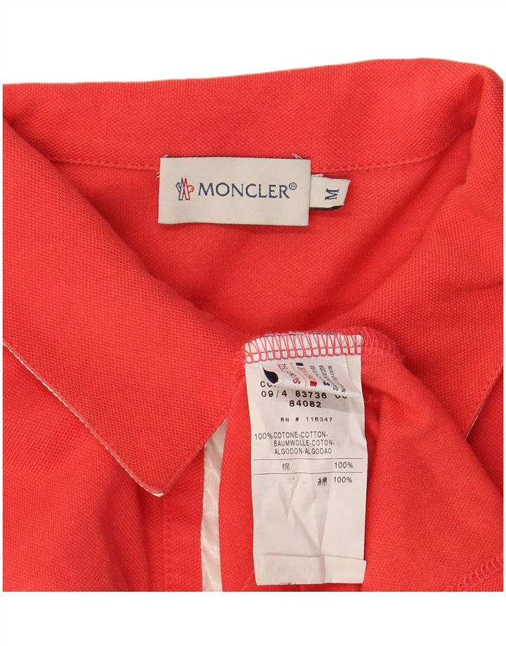 Tricou polo MONCLER pentru femei UK 12 Medium Red