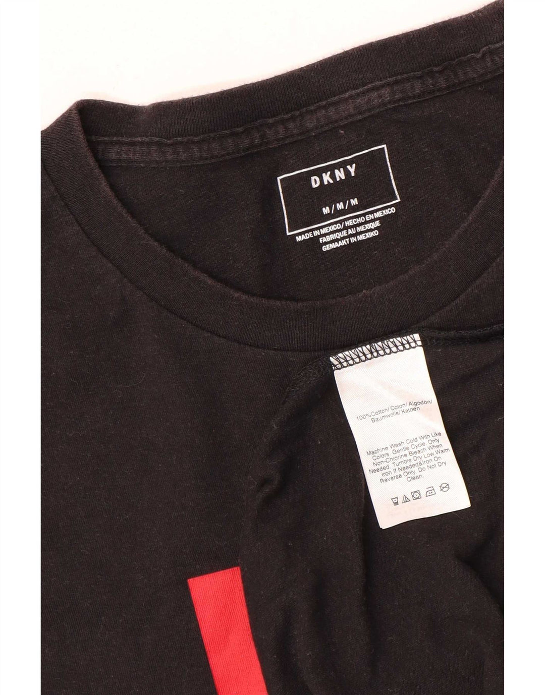 Tricou grafic pentru bărbați Dkny Top Medium Black Bumbac