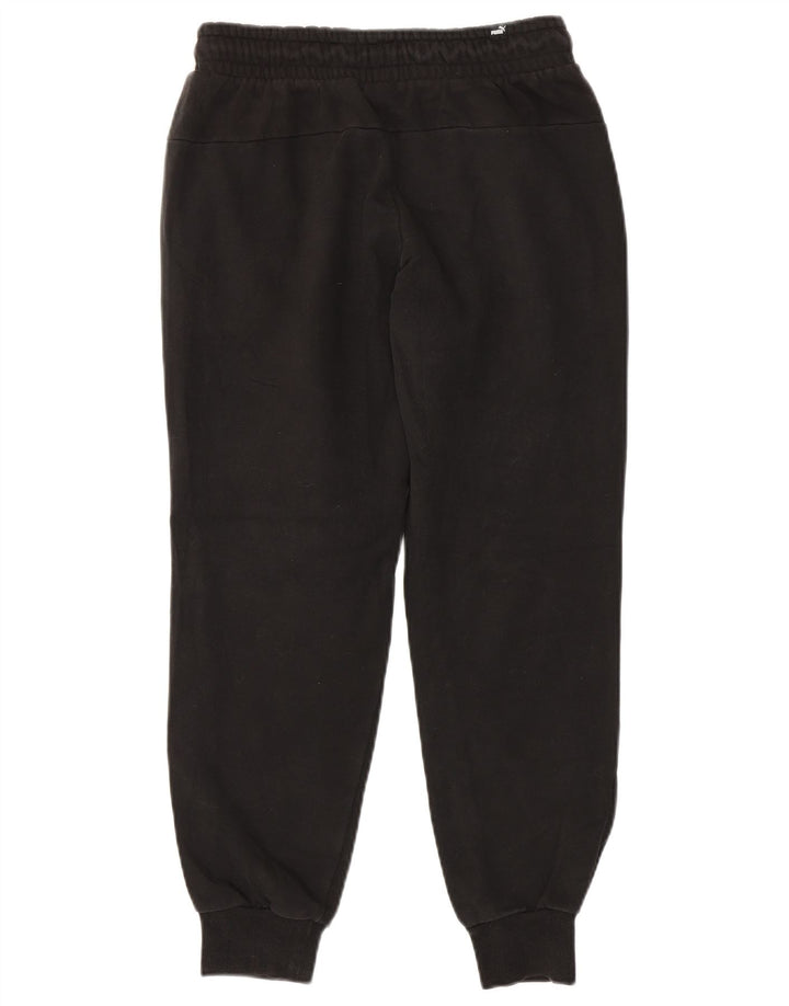 Pantaloni de trening PUMA pentru bărbați Joggeri mici din bumbac negru