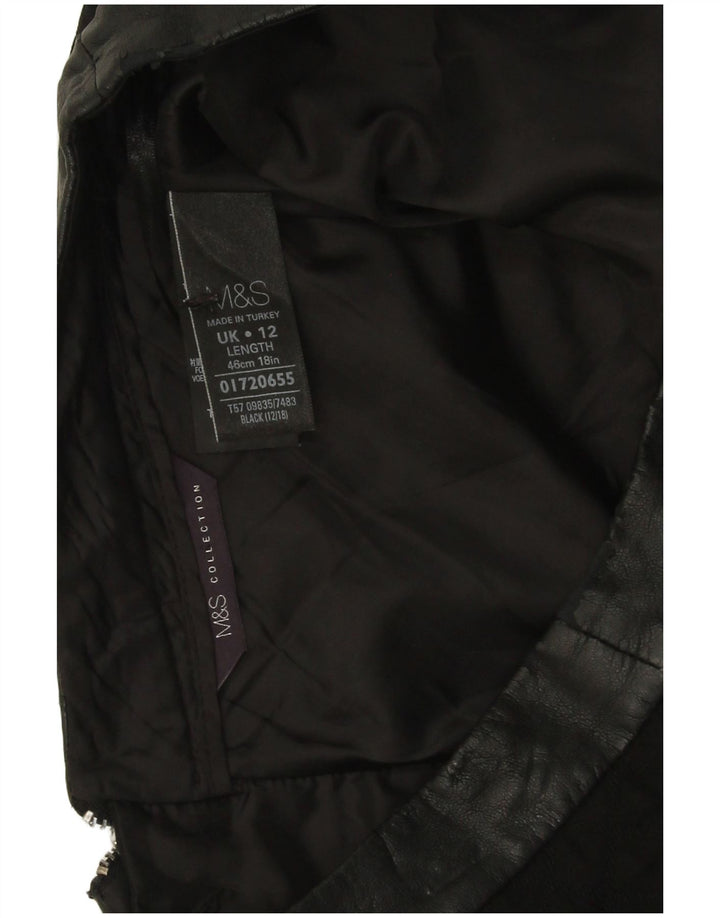 Fusta mini pentru femei Marks & Spencer UK 12 Medium W30 Black Argyle/Diamond