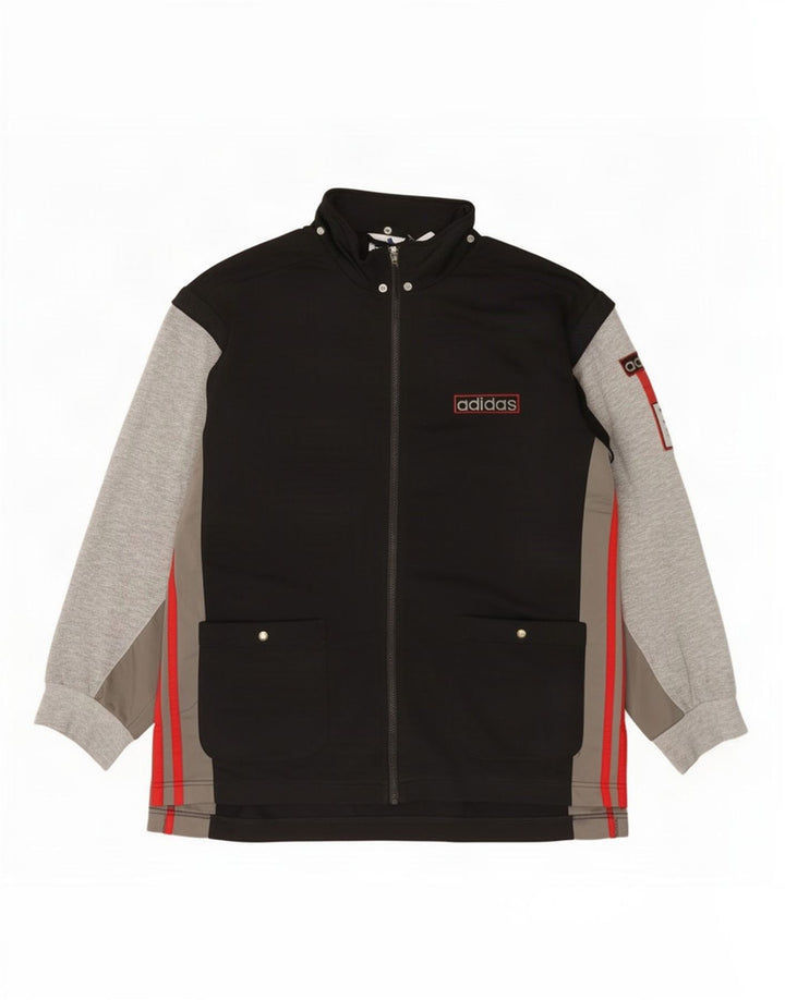 Jachetă de trening pentru bărbați Adidas, XL, negru, bloc de culoare