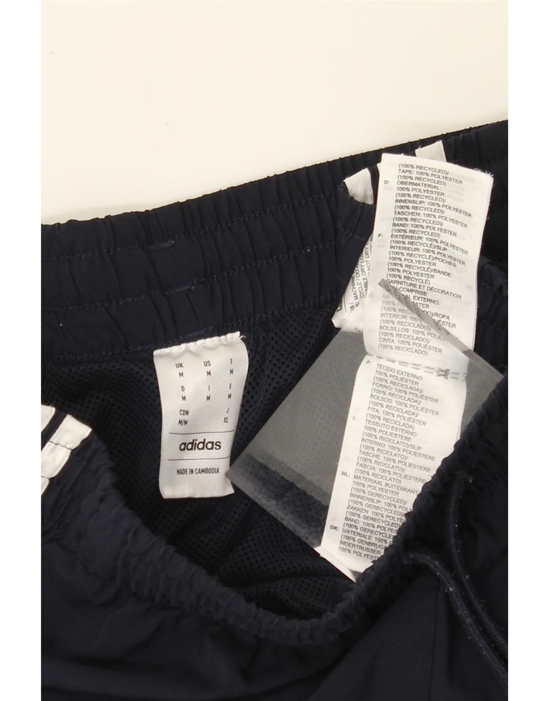 Pantaloni scurți sport ADIDAS pentru bărbați, poliester mediu albastru bleumarin