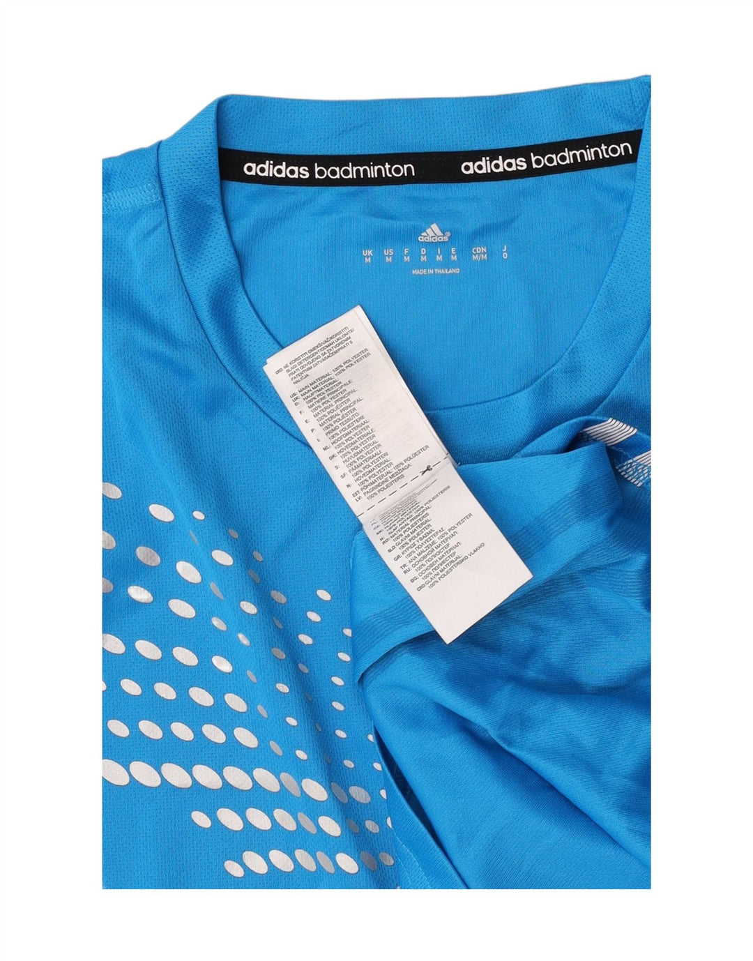 Tricou pentru bărbați Adidas Top Medium Blue Spotted Poliester
