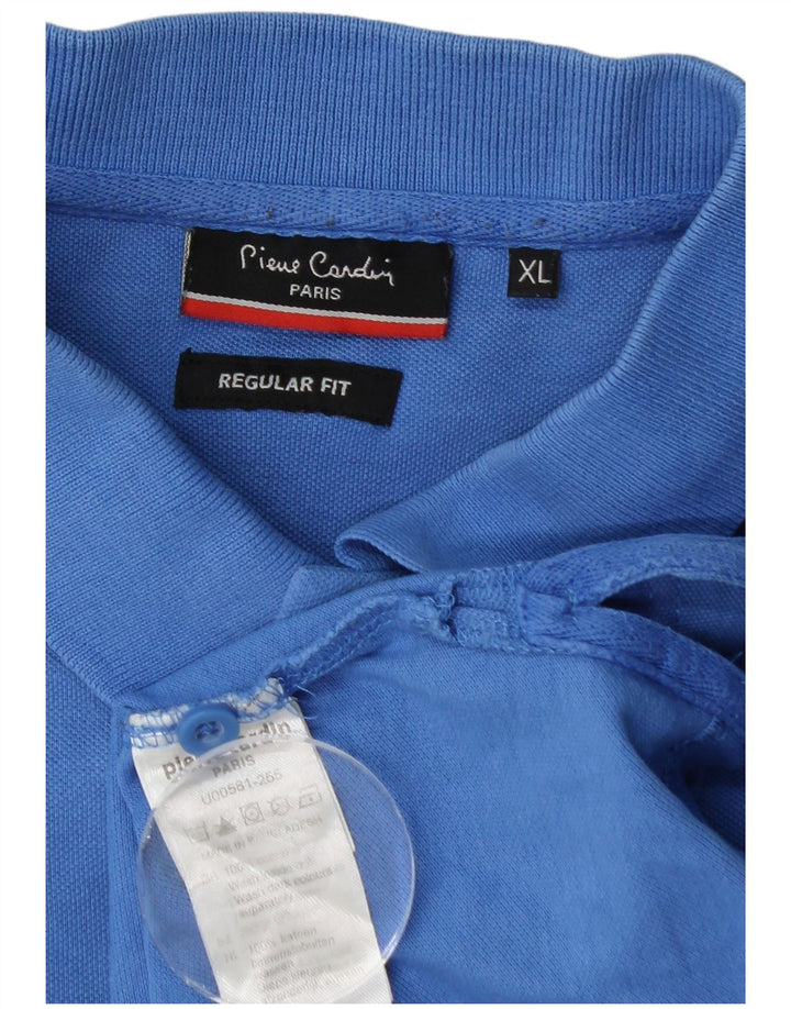 PIERRE CARDIN Cămașă polo pentru bărbați, XL, albastru, bumbac