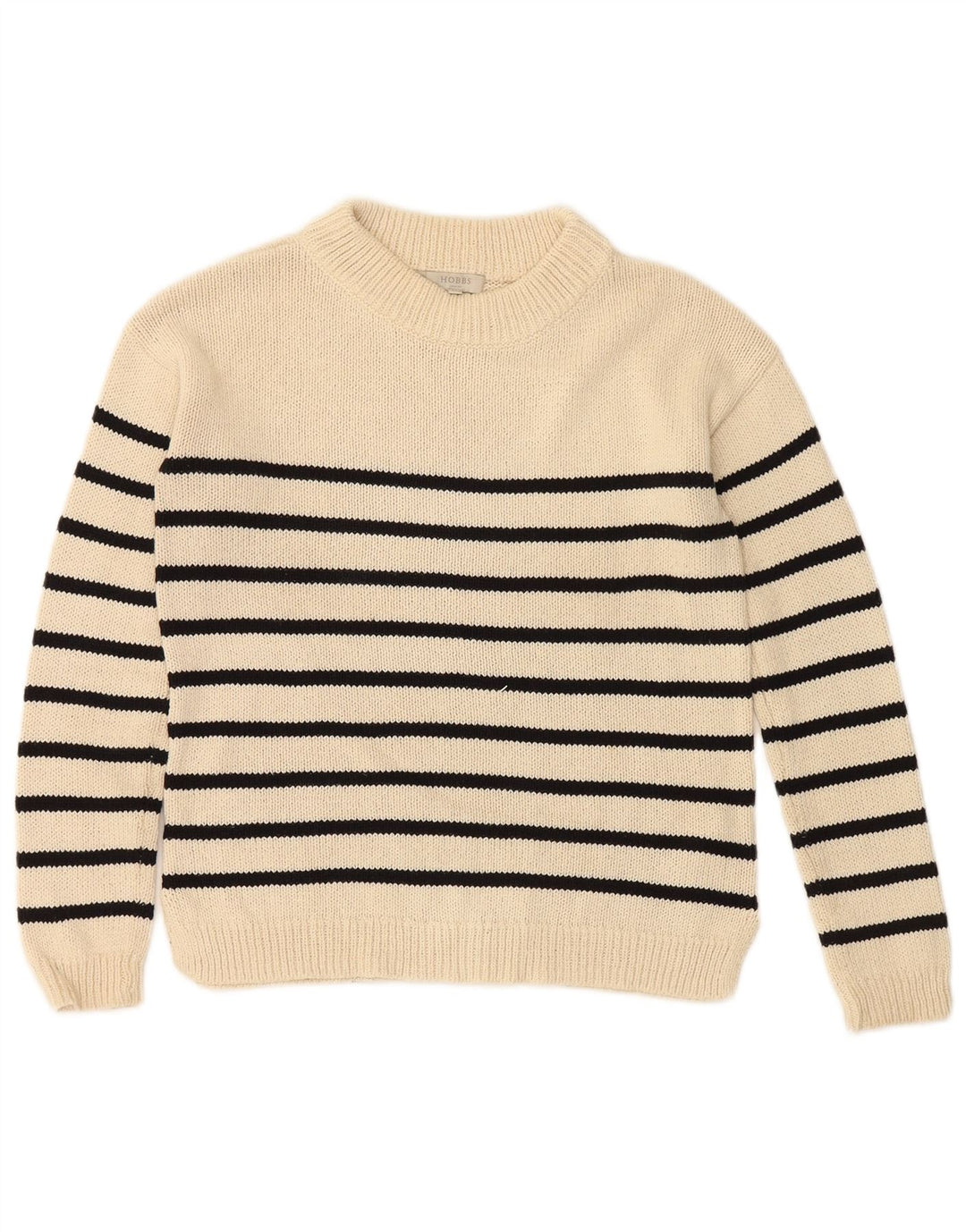 HOBBS Pulover supradimensionat pentru femei cu decolteu triplu UK 6 XS cu dungi albe