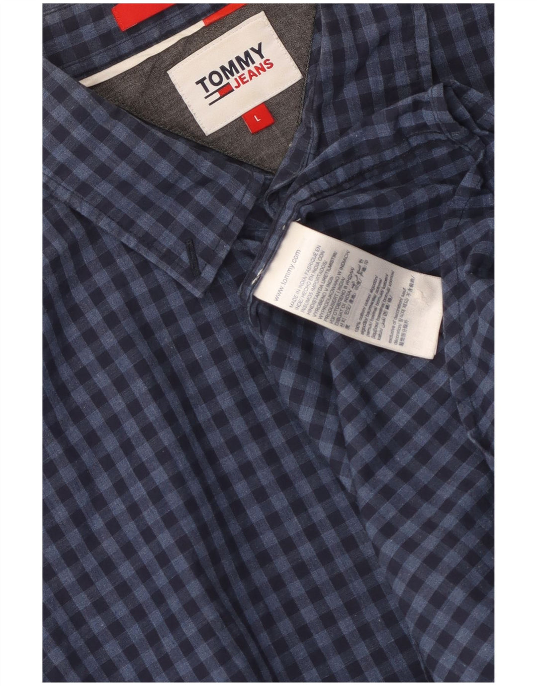 Cămașă pentru bărbați Tommy Hilfiger, cu tăiere obișnuită, mare, bleumarin, din bumbac