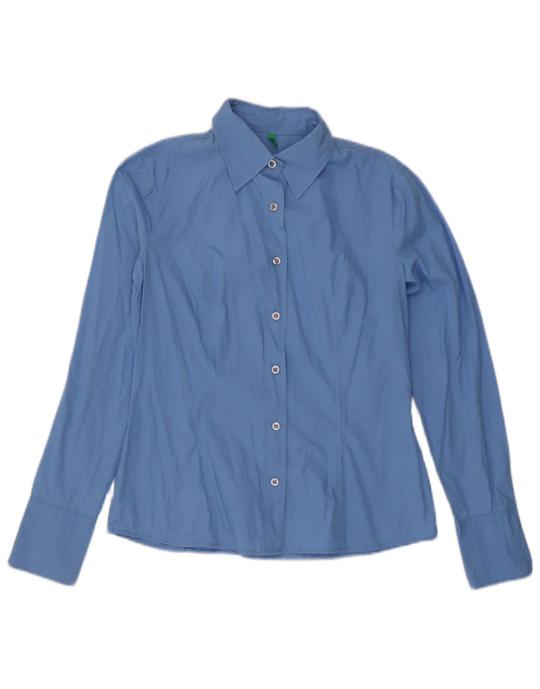 Cămașă Benetton pentru femei UK 14 Medium Blue Bumbac