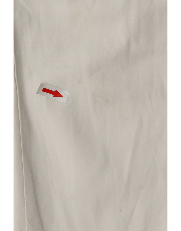 Pantaloni chino subțiri pentru femei Marks & Spencer UK 12 Medium L32 L30 Alb