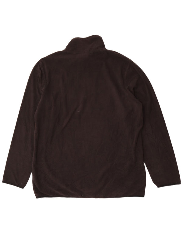 Lotto Mens Zip Neck Fleece Jumper 2XL Black Polyester