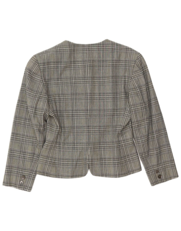 Sacou blazer pentru femei Mouche cu 5 nasturi UK 14 Medium Gri Houndstooth