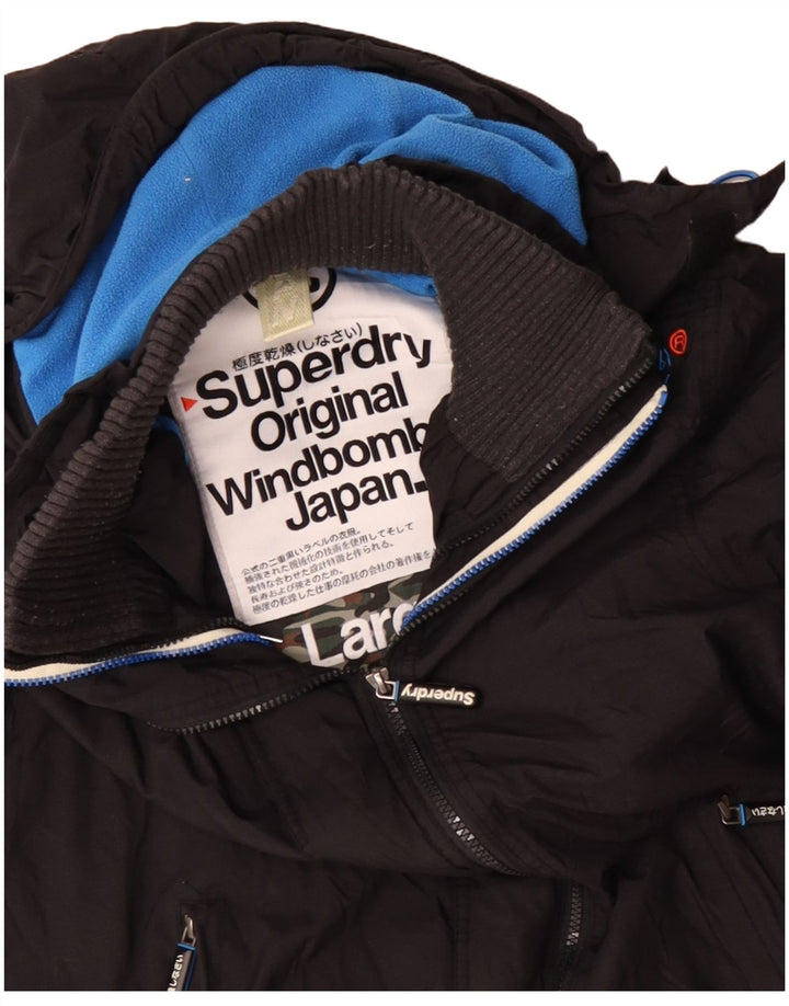Jachetă Windbomber Superdry pentru bărbați, UK 40, mare, negru