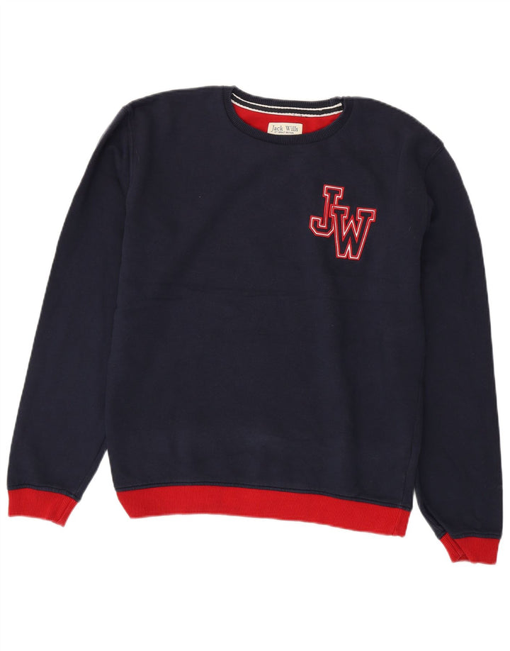 Pulover pentru fete Jack Wills, 14-15 ani, albastru bleumarin, colegiu