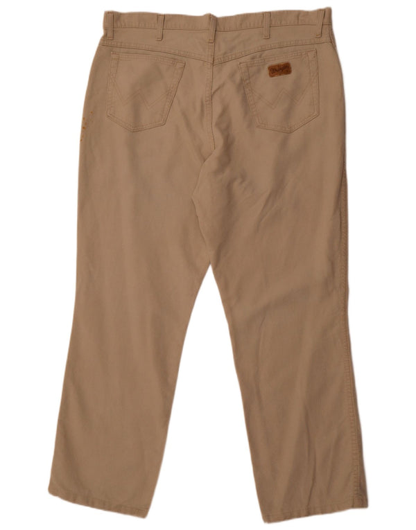 Pantaloni casual drepti pentru bărbați Wrangler Ohio W40 L32 bumbac bej
