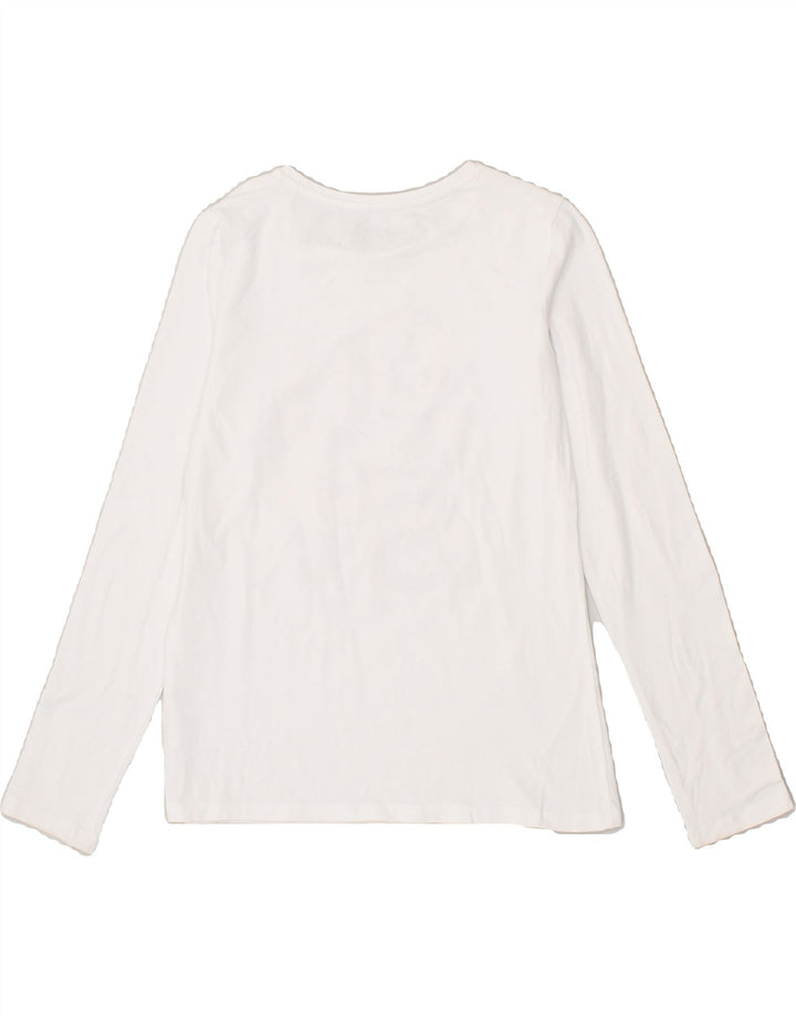 GUESS Girls Graphic Top Long Sleeve 11-12 Years White | Vintage Guess | Thrift | Second-Hand Guess | Used Clothing | Messina Hembry 