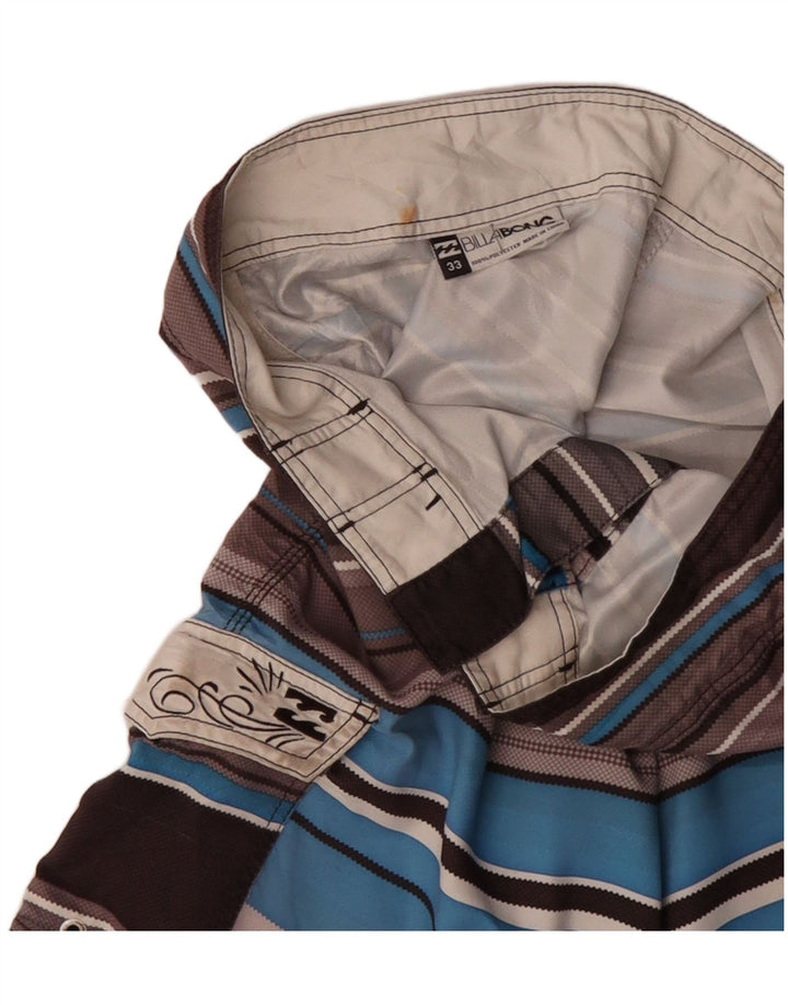 Pantaloni scurți de înot grafic BILLABONG pentru bărbați, poliester cu dungi gri medii