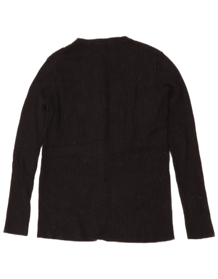 Pulover cardigan pentru femei John Lewis UK 14 Medium Black Viscose