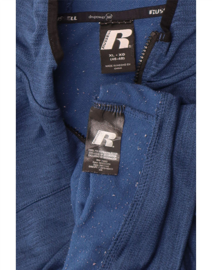 Pulover Russell Athletic pentru bărbați, cu fermoar, XL, poliester color bloc