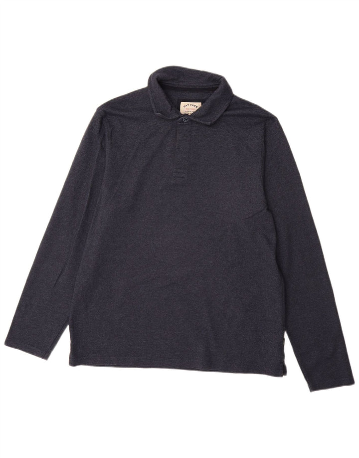 Tricou polo cu mânecă lungă pentru bărbați Fat Face, XL, bumbac bleumarin