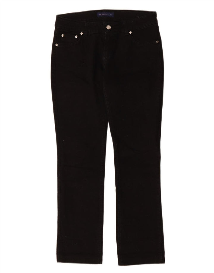 Trussardi blugi subțiri pentru femei W28 L28 bumbac negru