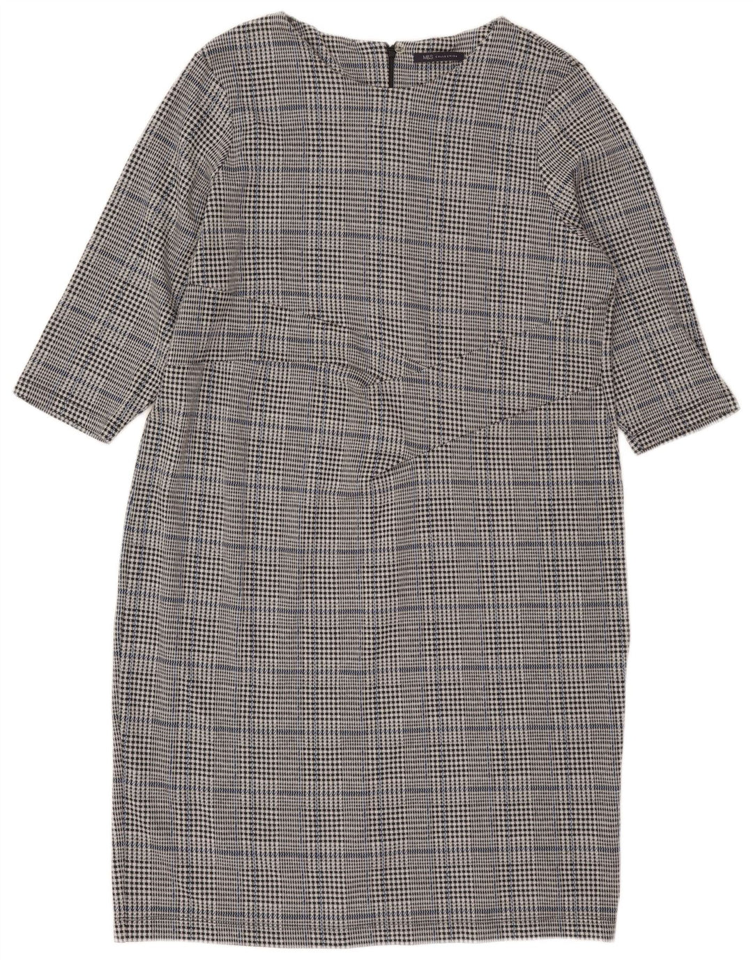 Rochie schimbătoare pentru femei Marks & Spencer, cu mâneci 3/4 UK 22 3XL, gri Check