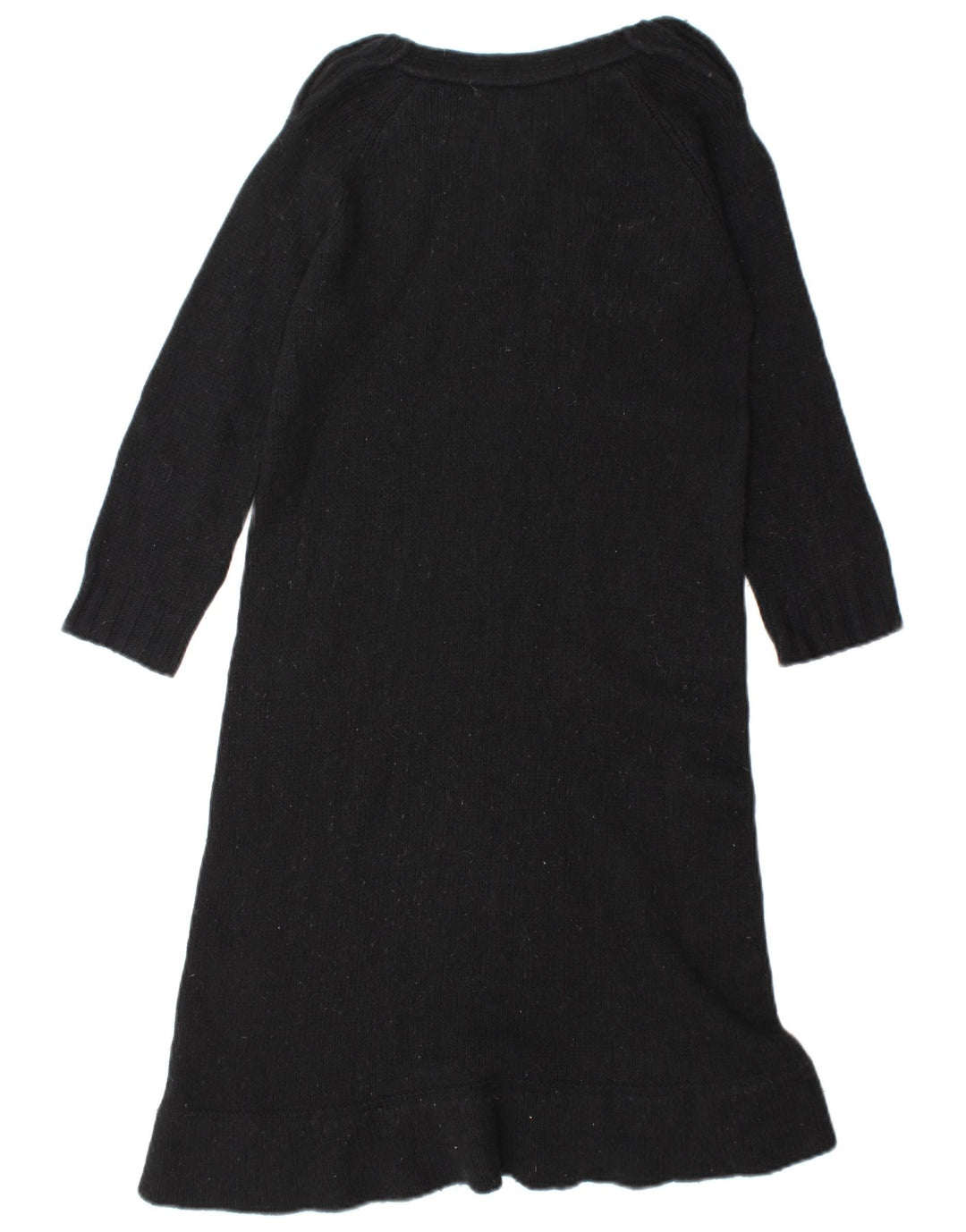 Rochie Pulover pentru Damă Zara UK 12 Mediu Lână Neagră