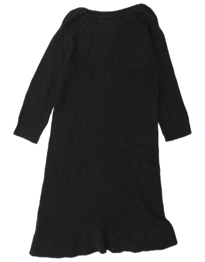 Rochie Pulover pentru Damă Zara UK 12 Mediu Lână Neagră