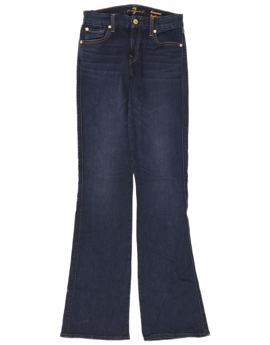 7 For All Mankind Blugi pentru femei Bootcut W26 L33 Bumbac bleumarin