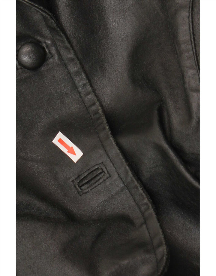 Geacă de piele Bayside pentru femei UK 10 Small Black
