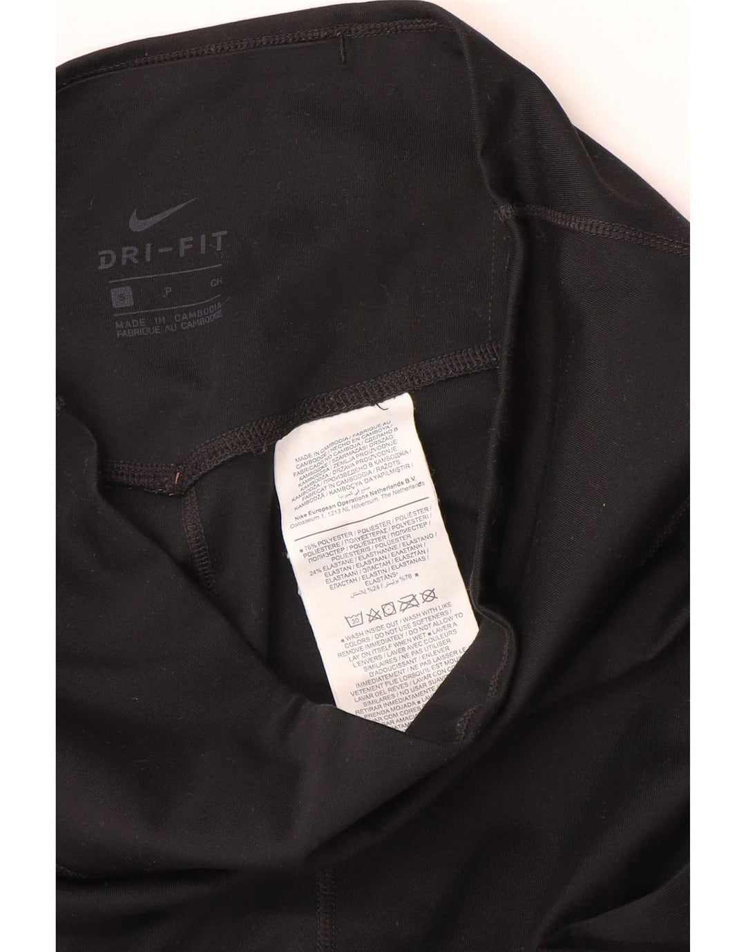 Leggings Dri Fit Nike pentru femei UK 10, poliester negru mic