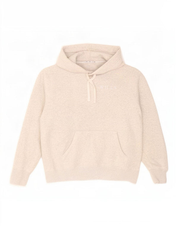 Jack Wills Pulover supradimensionat pentru femei UK 10 Bumbac cu pete gri mic