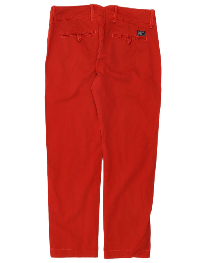 Woolrich Pantaloni Chino Drepți Femei L30 L27 Roșu