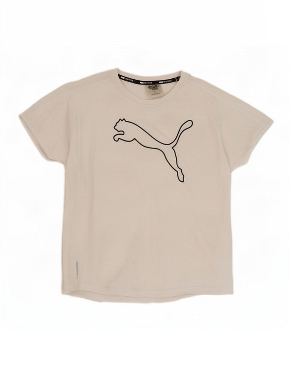 Tricou grafic Puma pentru femei Top UK 16 Poliester alb mare