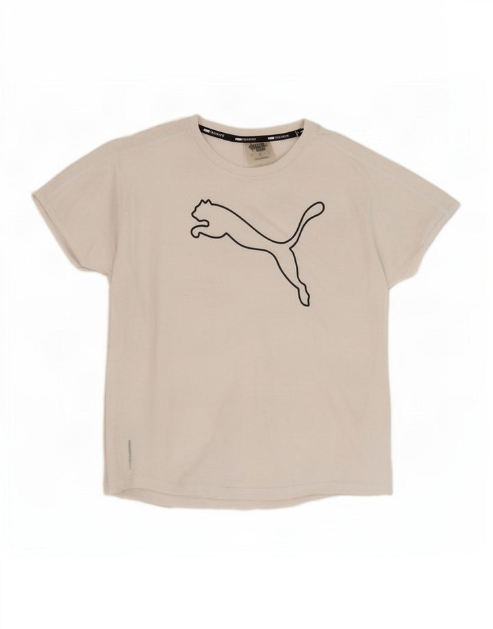Tricou grafic Puma pentru femei Top UK 16 Poliester alb mare