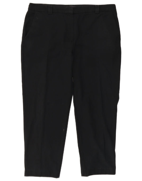 Pantaloni chino drepti pentru femei Marks & Spencer UK 14 Large W36 L26 Negru