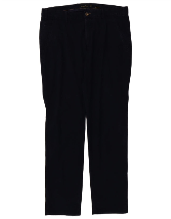MASSIMO DUTTI Pantaloni chino casual pentru bărbați EU 42 Large W32 L32 Bleumarin