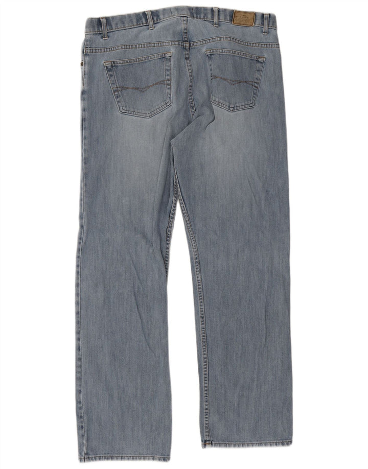 Blugi drepți pentru bărbați Marks & Spencer Blue Harbour W38 L31 bumbac