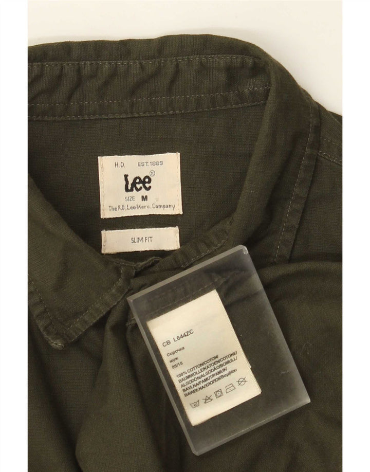Cămașă Lee pentru bărbați Slim Fit Bumbac mediu kaki