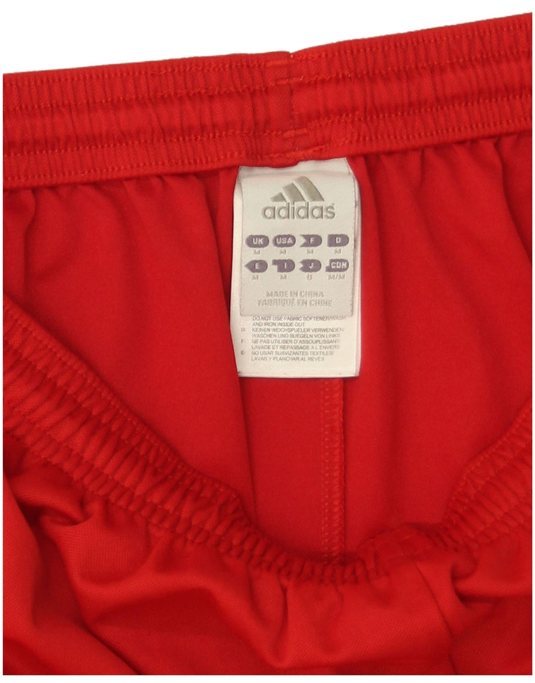 Pantaloni scurți sport pentru bărbați Adidas Climalite, poliester roșu mediu