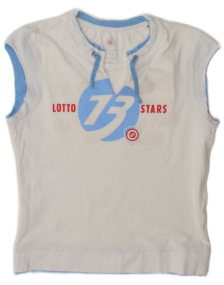 Top cu vestă grafică pentru femei Lotto UK 12 Medium White