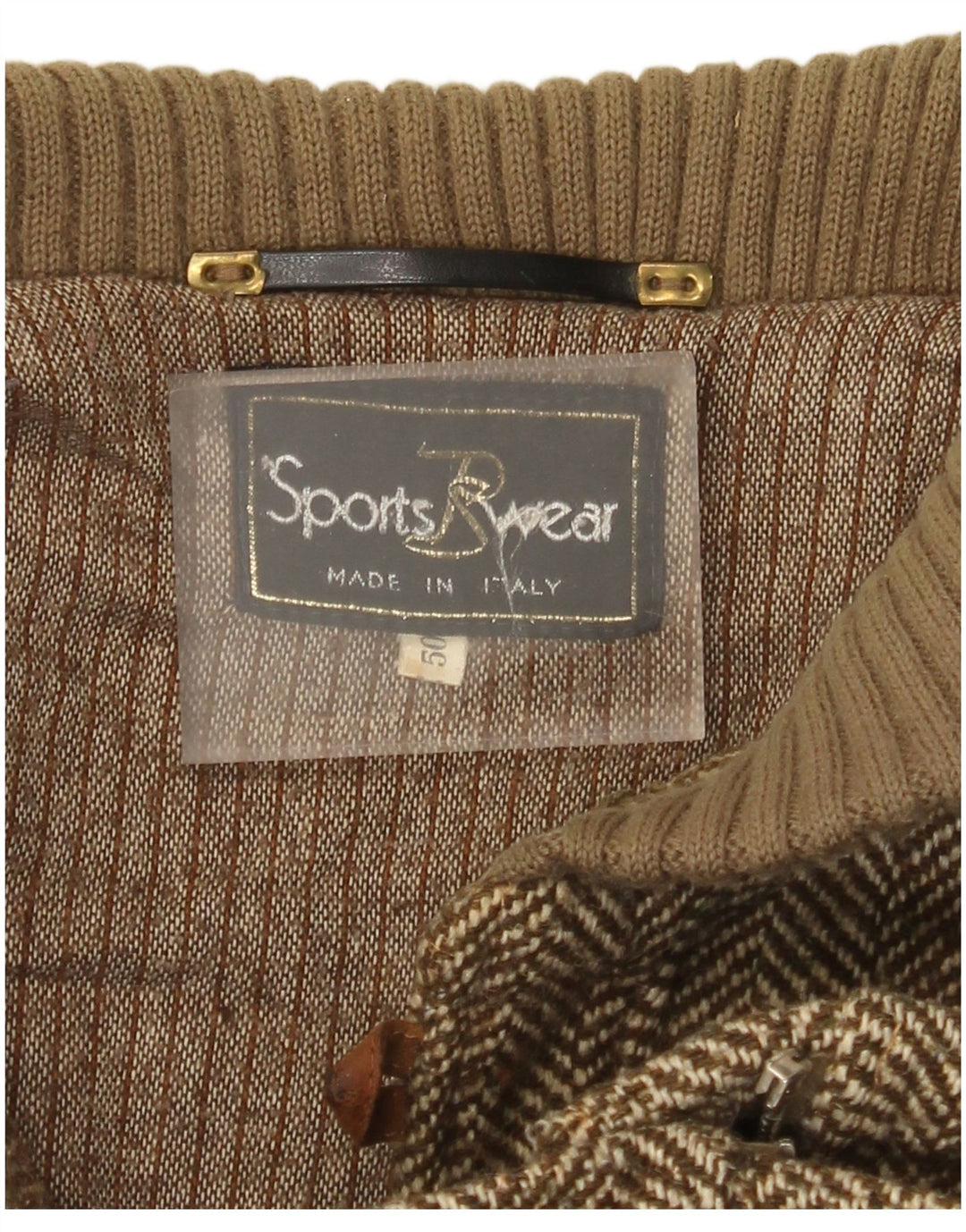 Jachetă bomber din tricot pentru bărbați Radici IT 50 Large Khaki Herringbone
