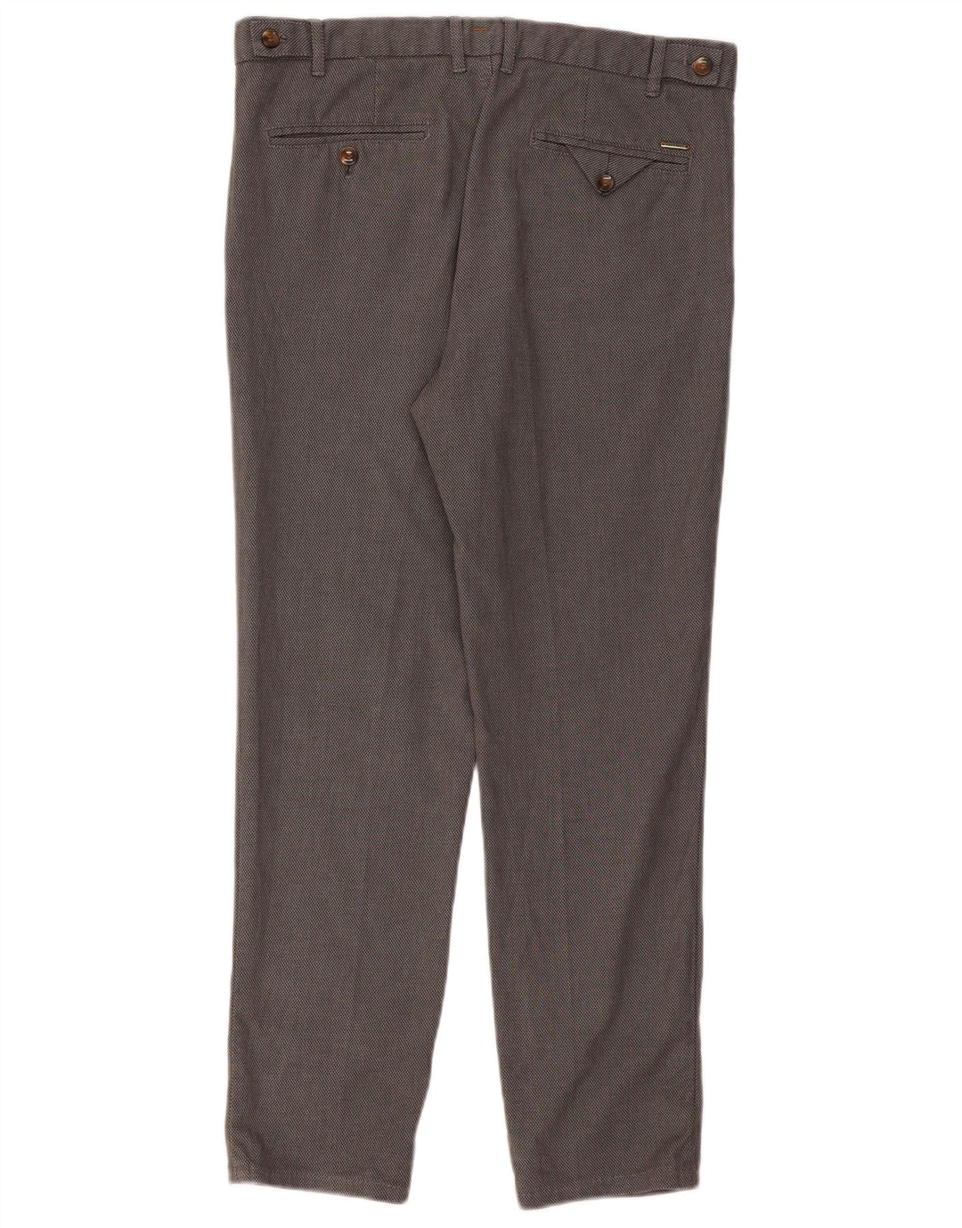 Pantaloni de costum pentru bărbați ZARA slim EU 42 Large W32 L28 Gri Houndstooth