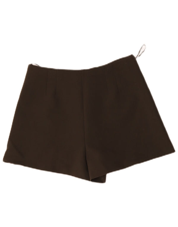 Pantaloni scurți casual pentru femei cu talie înaltă Zara Medium W28 maro