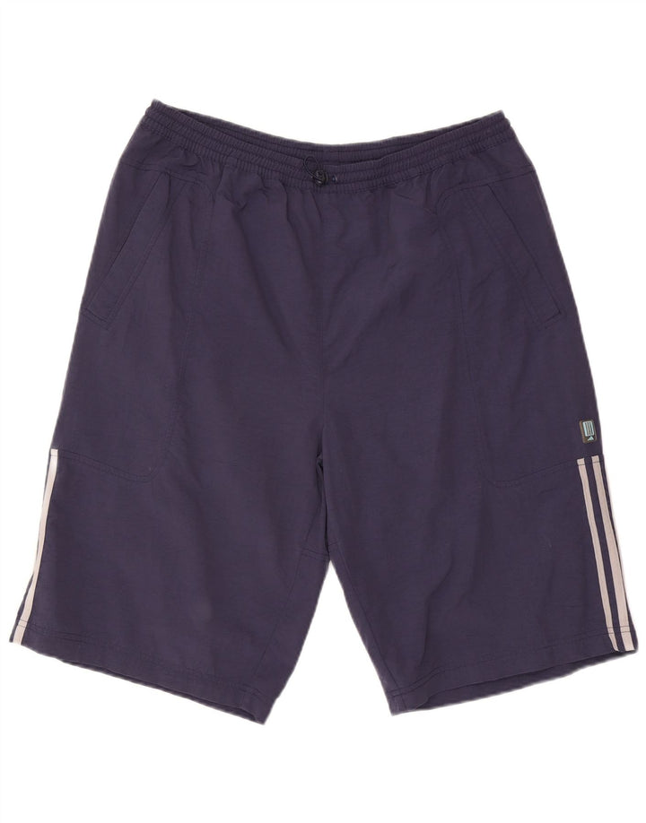 Pantaloni scurți sport ADIDAS pentru bărbați, mari, albastru, poliester