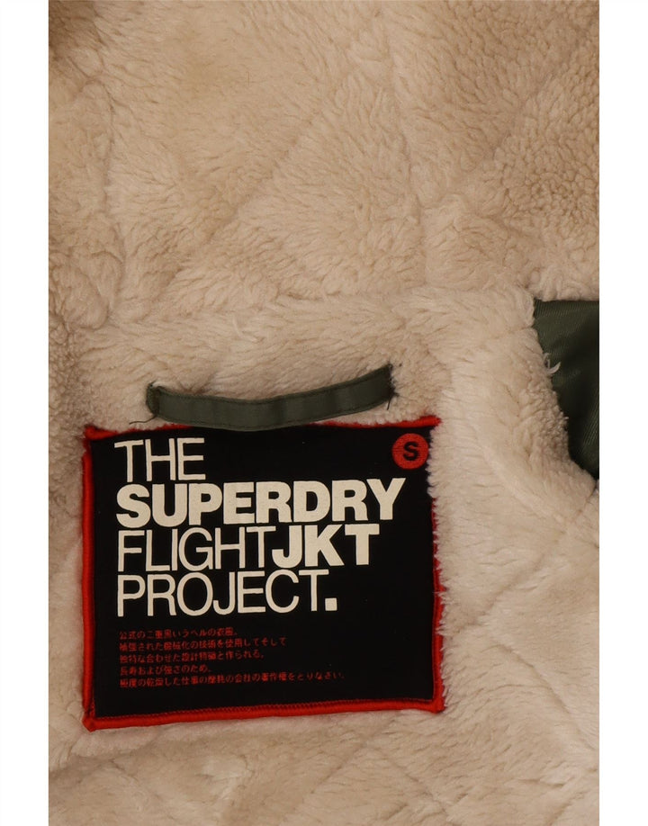 Jachetă parka cu glugă Superdry pentru bărbați UK 36, nailon verde mic