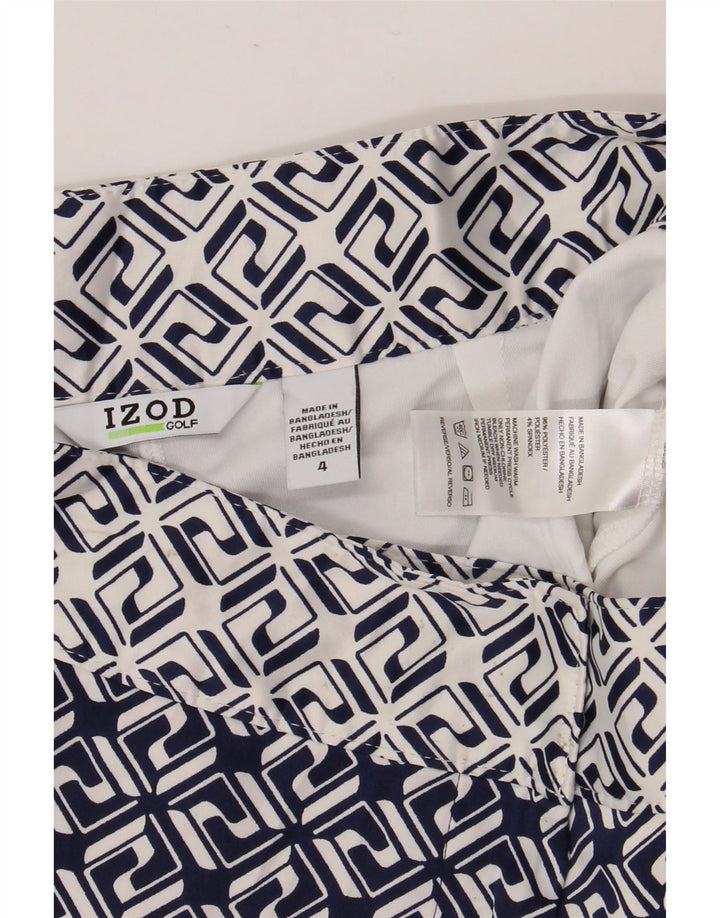 Fusta mini pentru femei IZOD US 4 Small W30 Bleumarin Geometric Poliester