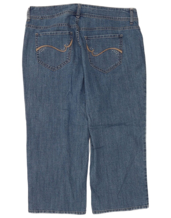 Blugi drepti pentru femei Lee Riders US 16 2XL W34 L30 Bumbac albastru