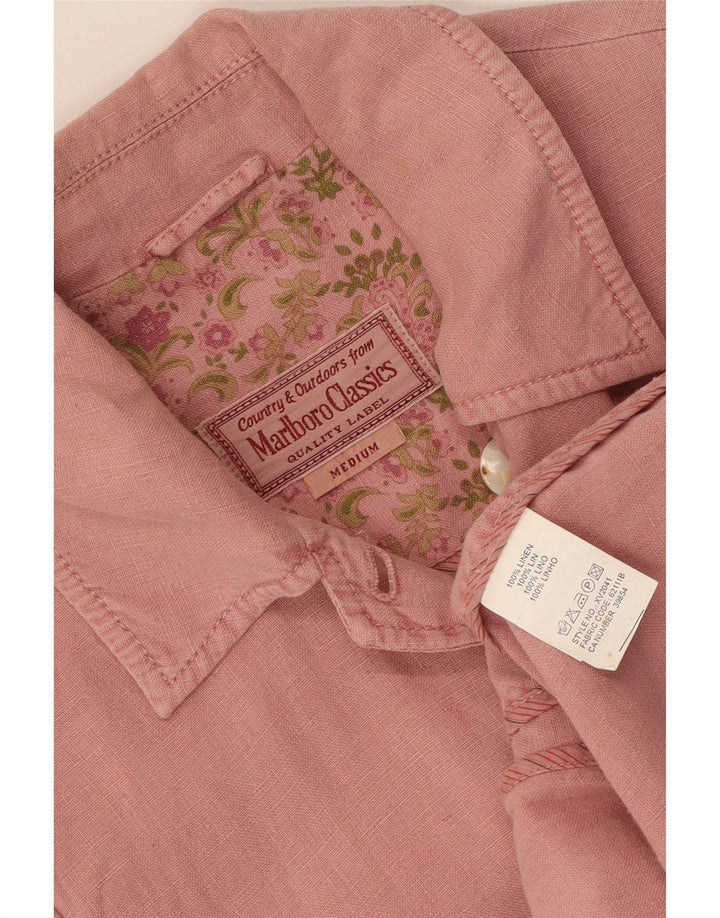 Marlboro Classics Jachetă Blazer pentru femei cu 5 nasturi UK 12 Medium Pink In