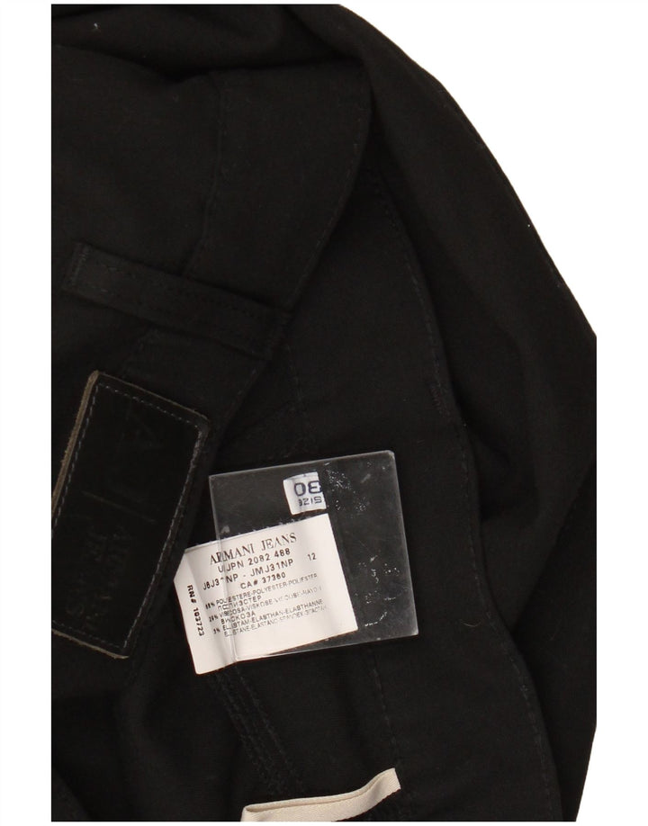 Pantaloni casual subțiri pentru femei Armani L30 L30 Poliester negru