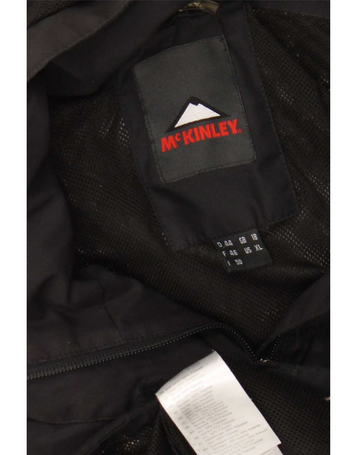 Jachetă de vânt pentru femei MC Kinley, cu glugă, UK 18 XL, poliamidă neagră